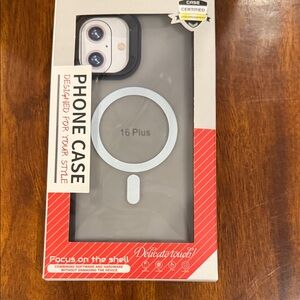 16 Plus Gray/white Smoked iPhone Case